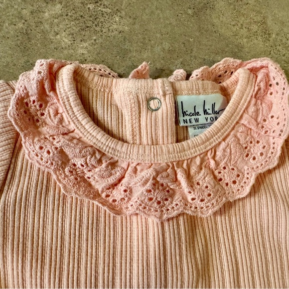 Nicole Miller - 6/9 Month Three piece Peach and Green Set -NWOT - Picture 13 of 14